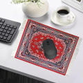 Rubber Persian Carpet Coaster Rubber Base Woven Mouse Pad Desk Mat for Office Use Home Decor Computer Users Desk Protection. 