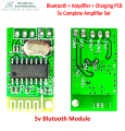 (Combo Of 2 Product )  Mini Bluetooth Module + Pam 8403 Mini  Amplifier Module 3.7v To 5v DC Bluetooth Speaker Repearing And Assemblying Wireless Bluetooth Speaker. 