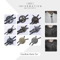 Cowboy Leather Necklace for Men Bolo Tie Flower Indian Chief Eagle Rodeo Western Manmade Leather Mens Necklaces Wholesale DUNM10. 