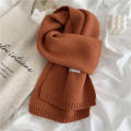 Solid Color Soft Scarf For Women Autumn And Winter Warm Lovely Knit Neck. 