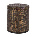 Professional Dice Cup Set PU Leather Game Dice Stacking Set with Cup for Indoor Entertainment Party Board Games Supplies. 