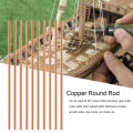 Diy Metal Crafts Premium Quality Copper Rods Ideal for Crafts Hobbies Rust-proof Durable Wide Range of Applications Pack of 10 Copper Round Rod. 