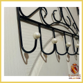 Over Door Hanger with 7 Hooks Metal Over the Door Towel Hook Organizer, Hanging Storage Rack for Hat, Coats, Purses, Scarves, Clothes, Jackets, Belt, Bedroom, Bathroom, Closet. 