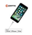 Griffin Charge/Sync USB to Lightning Cable 1m/3.2ft long. 