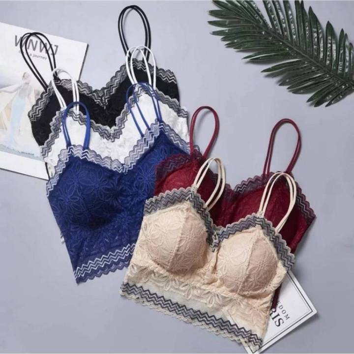 WOMEN FLOWER LACE BRA ELEGANT LADY Short VEST