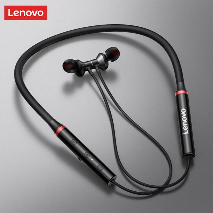 Original Lenovo He05 Bluetooth Headphone 0.6m Wireless Earphone BT5.0 Sports Sweatproof Headset IPX5 with Mic Noise Cancelling