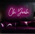 Oh Yeah Neon Sign  Neon lights  Neon lights for room  neon lights for room name  light  lights for decoration   lights for room decoration  Wall Decoration items  Wall Decoration items for home  Neon light  Neon Walls. 