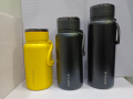 Imported Premium 1000ML / 1200ML / 1500ML Stainless Steel Yes Water Bottle Double Walled Vaccum Flask Hot and Cold Thermos Water Bottle Beautiful and Stylish Water Bottle For Girls and Boys for School Collage and Office Bottle. 