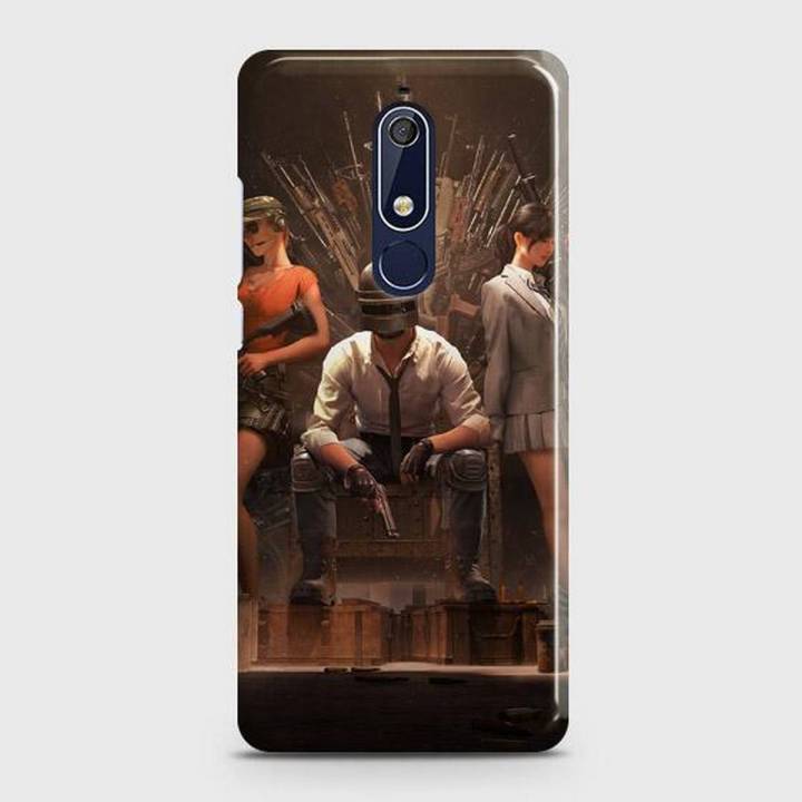 Nokia 5.1 Cover Pubg PlayerUnknown's Battlegrounds Hard Cover- Design 6 Case