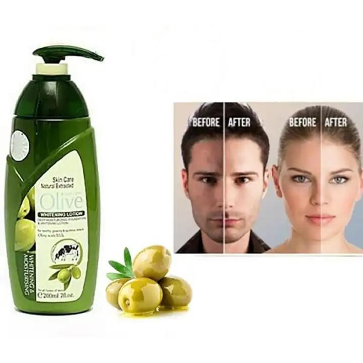 Yardlie Professional Care Olive Deep Whitening&Moisturising Lotion For All Skin Types 200ml 7fl.oz. - High Quality By Qs