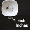 Serving bowl set  7-Curry/Soups melamine strong quality, 6 Katori/1 Bowl, Melamine curry bowl, Serving Sweet, Melamine Sweets Bowls, melamine serving bowl, Weight: 900, Color: White, Size: 9x9/6x6. 