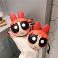Kawaii Powerpuff Girls Cover for Apple Airpods3 2 1 Pro Case with Keychain Wireless Headphone Case Bluetooth Earphones Pendent. 