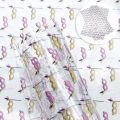 UV Transparent Vinyl Fabric Sheet Faux Leather Sheets Cat Dog Unicorn Printed Synthetic Leather Fabric,1Yc23508. 
