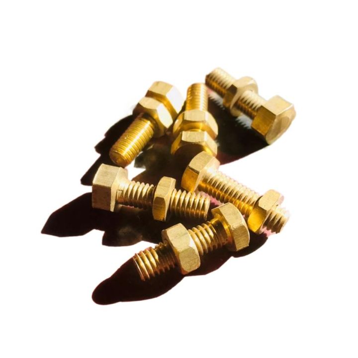copper nut bolt /bras  13mm Length 3cm