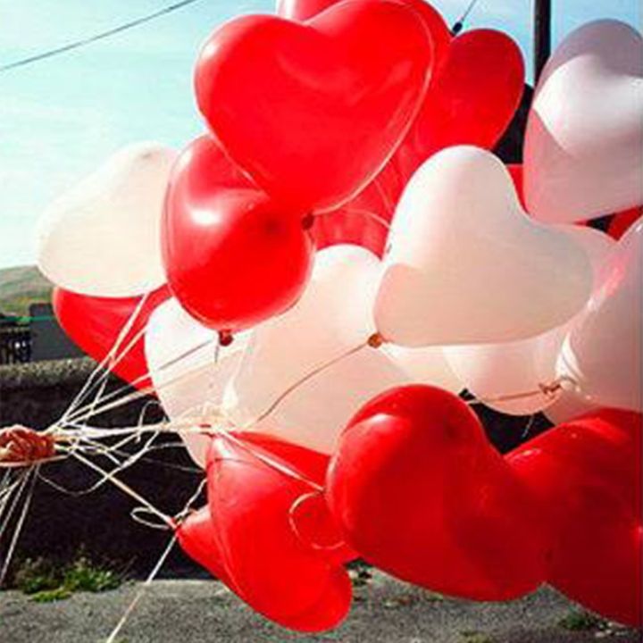 80%20Red%20&%20White%20Heart%20Shaped%20Latex%20Balloons%20For%20Birthday%20,%20Anniversary%20&%20Wedding%20Decoration%20-%20Image%203