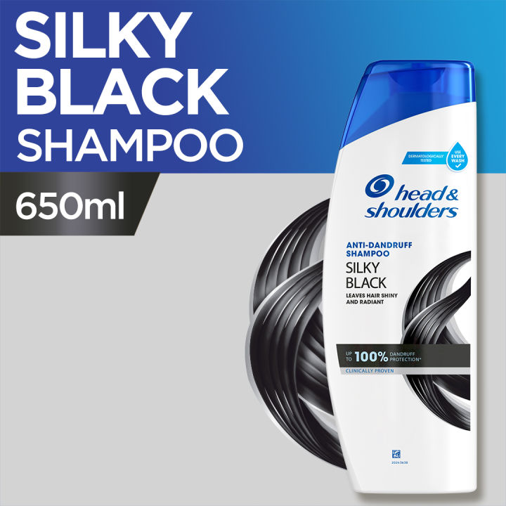 Head & Shoulders Silky Black Shampoo 650ml