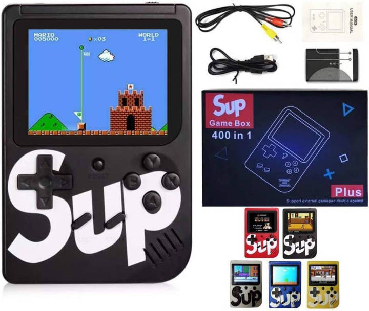 Game Console - 400 Plus games - Nice Console - Attached with LCD - SUP Game Box 400-in-1 Handheld Game Console