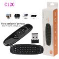 C120 Smart Air fly Remote Control Wireless QWERTY Keyboard + Mouse 2.4GHz  for Android TV, Smart TV, PC, Laptop, Mobile, Android Tv. 