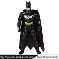Batman Action Figures 12 inch Big Size - Movable Head Arms Legs and Knee With Led Light - Avengers Marvel and DC Character Large Bat Man Toy Superhero Toys Moveable Super Hero Figure For Kids Boys Girls Children. 