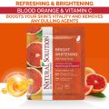 𝐖𝐁𝐌 Natural Solution Facial Mask Sheet Blood Orange & Vitamin C - Facial Mask for Glowing & Radiant Skin. 