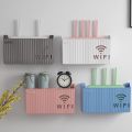 Wall Hanging Wireless Wifi Router Shelf Storage Box, ABS Plastic Cable Power Bracket Wall Mount Cable Management Rack Floating Shelves Wifi Router Shelf Cable Power Bracket Organizer Box Holder. 