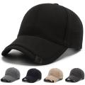 Short Brim Baseball Hat For Men Solid Color Duck Tongue Cap Cotton Casual Sun Visors Fashion Male Peaked Caps. 