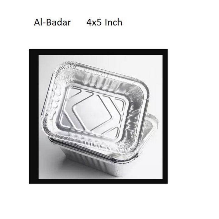 Pack of 25 - Aluminium Foil Box with Lid