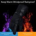Real Leather Gloves Winter Fleece Lined Soft Comfy Cycle Driving Thermal Gloves, SheepskinWinter Leather Gloves Black Leather Biker Gloves for Men Motorbike winter gloves. 
