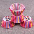 Beautiful Paper Cup Cake Mould - 100 Pcs - Multicolor. 