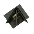 Pocket Size Black Texture Leather Wallets. 