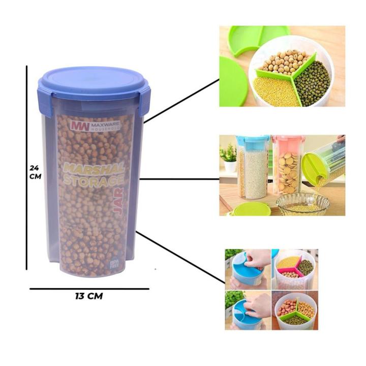 3%20In%201%20Transparent%20Air-Tight%20Jars%20Plastic%20Storage%20Box%20For%20Food%20Cereals%20Grain%20Sealed%20Container%20(1.5KG)%20-%20Image%204