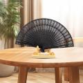 Folding Hand Fan Hollow Carving Chinese Fan Vintage Hand Fans Handmade Fan Crafts For Photo Props Bridal Showers Wedding Guests. 