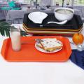 Green Home Desktop Storage Plate Scentless Chinese Style Plastic Rectangle Food Tray. 