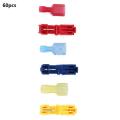 60pcs Tap electrical connectors Quick Splice Taps and insulated male quick disconnect terminals. 