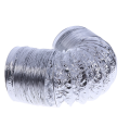 Pipe For in & Out 4 Inch 100mm Ventilator Pipe PVC Aluminum Tube Air Ventilation Pipe Hose Flexible Exhaust Duct 3/2M Air System Vent Bathroom, Kitchen.. 