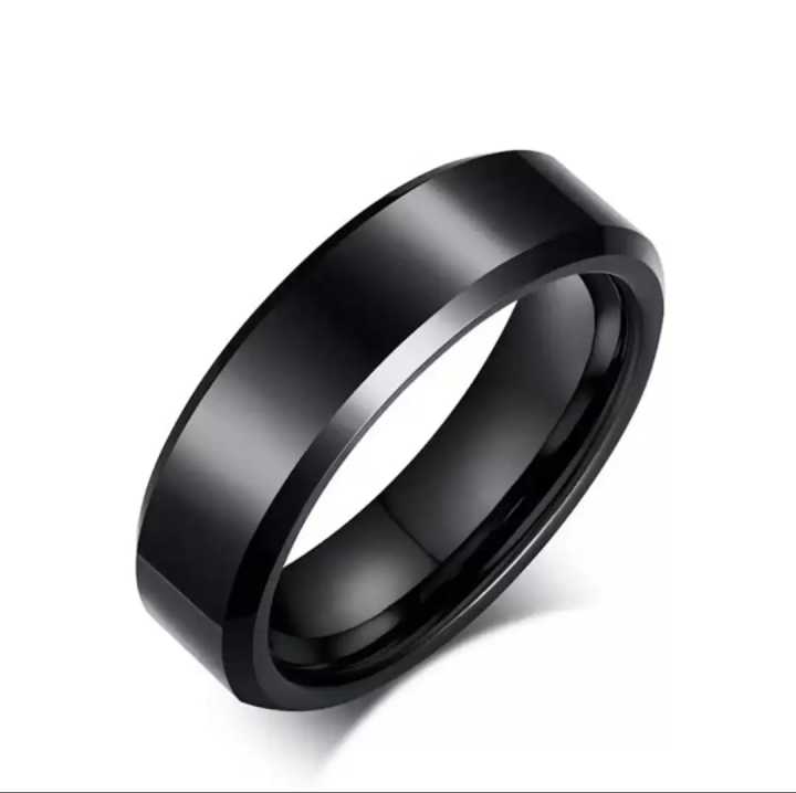 Plane Single Ring Black  For Men & Women