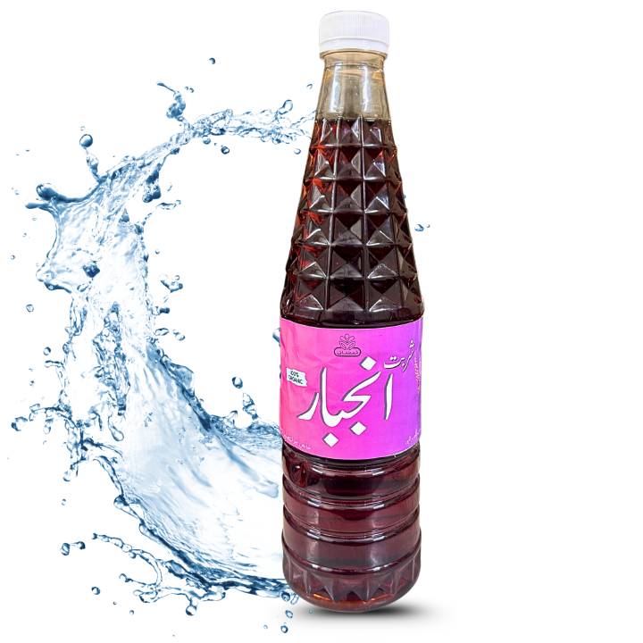 Homemade Sharbat Anjabar – Herbal Cooling Syrup for Body Heat & Digestion – Unani Herbal Drink – 1000ml
