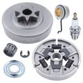 Chainsaw Clutch and Sprocket for Stihl MS310 MS390 029 039 Replacement Parts with Needle Bearing Washer E-Clip Worm Gear. 