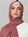 ood Stitching uim Chiffon ijabs for Women Solid Chiffon Shawl Scarf ead Wraps Foulard Femme ijab Scares uim urban. 