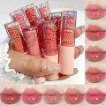 3Pcs Glossy Lip Gloss Moisturizing Dry Resistance Lipstick Woman Sparkling Cartoon Lip Makeup. 
