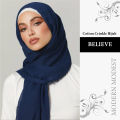 Modern Modest - Everyday Women Cotton Shawl Blend Crinkle Scarf/Hijab for All Seasons. 