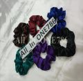 NEW-Pack of 12 - Silk Scrunchies Stretchable ACCESSORIES Hair Painfree - Soft ponytailsfor Girls and Women. 