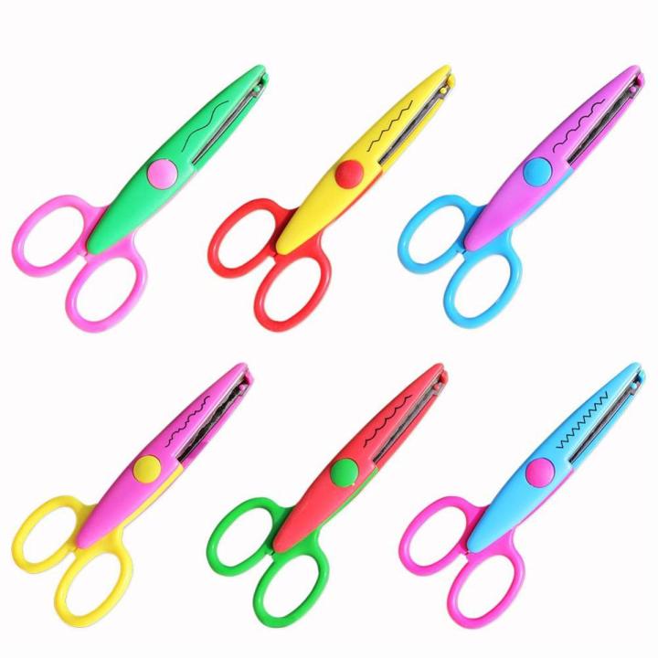 Sensa Zig Zag Pattern Crafting Scissor Large for DIY Art and Craft, Multicolor ( 3Pieces )