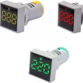 Square Digital AC 60-500V Voltmeter Voltage Meter LED Indicator Lamp Light, Volt Meter, Digital Volt Meter, Volt Meter Light, Digital Volt Meter Light, Square Digital Volt Meter Light. 