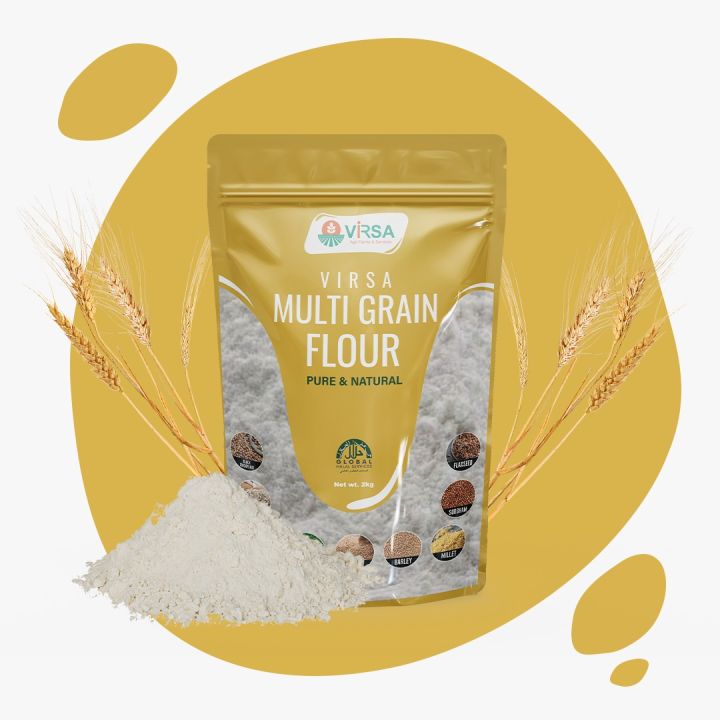 Virsa Multigrain Flour -2kg || by Dr Shahzad Basra
