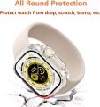 49MM Transparent Case For Smart Watch - Back & Full Covered Jelly - High Quality Silicone Case  - Full Jelly Soft Silicone 360 Screen Protective Full Case For Ultra Smart Watch. 