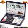 Laptop folding calculator CT-8833 Calculator Electronic Professional office use Calculator 12 Digit Black. 