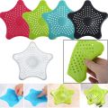 Silicone Sink Drain Drainer Filter Five-Pointed Sea Star Drain Cover, Kitchen Rubber Sink Strainer, Hair Catcher, Drain Protector, Shower Sink Stopper, Leakage Filter for Kitchen and Bathroom. 