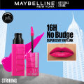 Maybelline's Superstay Vinyl Ink, 16-Hour No-Budge Liquid Lipcolor - Strike. 