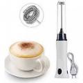 Rechargeable Eggbeater Handheld Stainless Milk Frother Foamer Blender Coffee Mixer with Charging Cable. 